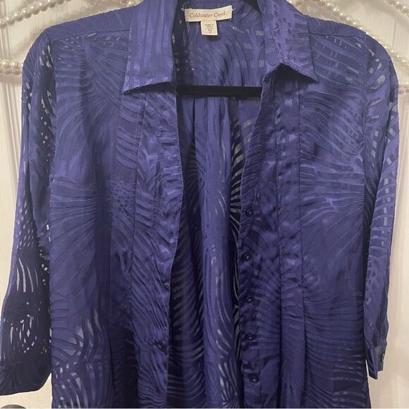 Coldwater Creek Button Down Blouse - Picture 3 of 7